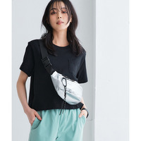 綿100％汗染みしにくいクロップド丈Tシャツ　大きいサイズ