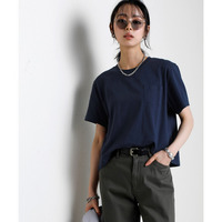 綿100％汗染みしにくいクロップド丈Tシャツ　大きいサイズ