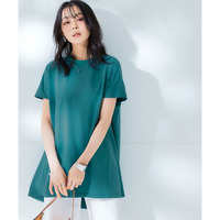 軽量さらさらカットソーフレンチスリーブゆるシルエットチュニック（吸汗速乾）（薄手素材）　大きいサイズ
