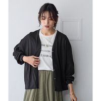綿混うすカルゆるシルエットＶネックカーディガン（UVカット・吸汗速乾・抗菌防臭・毛玉防止） 大きいサイズ
