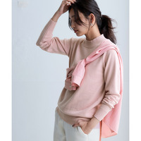 洗えるプチハイネックニット【毛玉になりにくいふんわりもちもち素材】 大きいサイズ