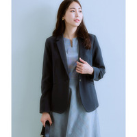 洗えるストレッチダブルクロステーラードジャケット（ストレッチ・しわになりにくい・ＵＶカット・洗濯機OK）（レギュラー丈）<大きいサイズ有>