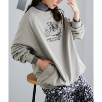 ビッグシルエットプリントスウェット 大きいサイズ