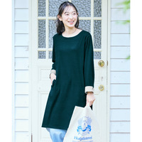ジャガードロング丈チュニック 大きいサイズ