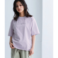 綿タッチ多機能ロゴプリントTシャツ（吸汗速乾・UVカット・抗菌防臭・形態安定） 大きいサイズ