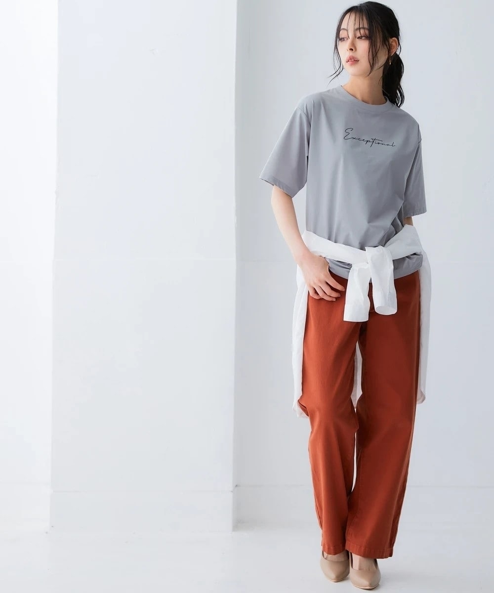 綿タッチ多機能ロゴプリントTシャツ(吸汗速乾・UVカット・抗菌防臭・形態安定) 大きいサイズ22