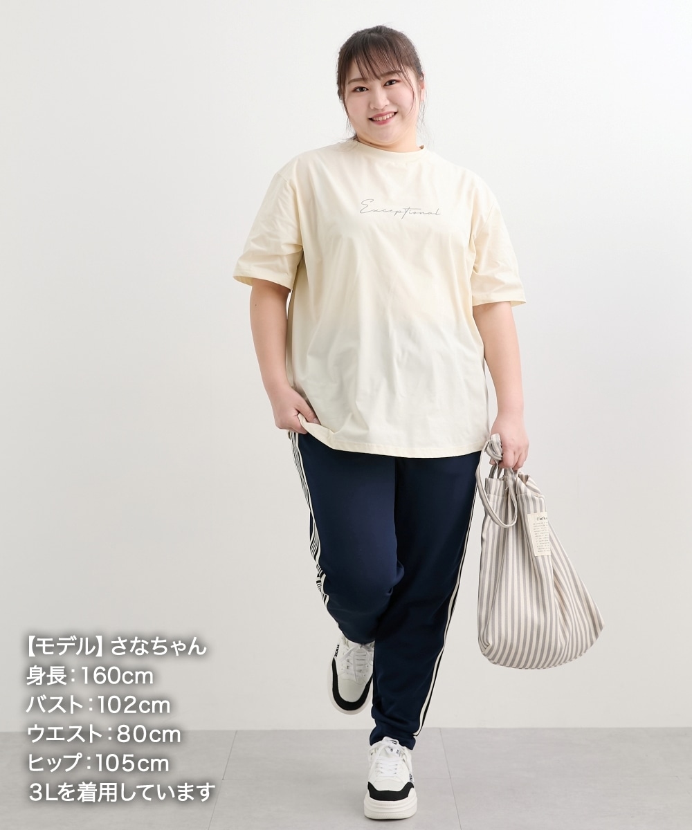綿タッチ多機能ロゴプリントTシャツ(吸汗速乾・UVカット・抗菌防臭・形態安定) 大きいサイズ29
