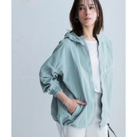 ラインパイピングナイロンジャケット（はっ水・UVカット） 大きいサイズ