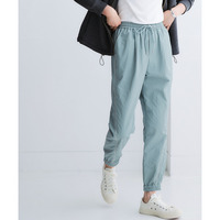 ラインパイピングナイロンジョガーパンツ（はっ水・UVカット） 大きいサイズ