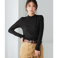 メロウハイネックカットソートップス 大きいサイズ