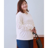 二の腕カモフラージュシャーリングTシャツ 大きいサイズ
