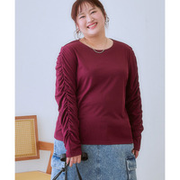 二の腕カモフラージュシャーリングTシャツ 大きいサイズ