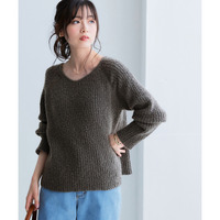 前後2WAYブークレニットトップス 大きいサイズ