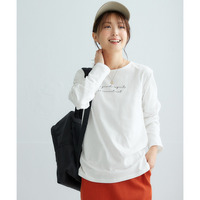 綿100％長袖プリントTシャツ（UVカット） 大きいサイズ