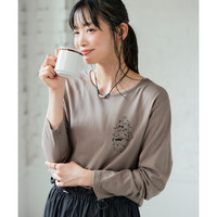綿100％長袖プリントTシャツ（UVカット） 大きいサイズ