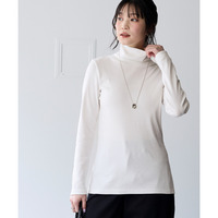 綿100％フライス素材タートルネック長袖Ｔシャツ（UVカット） 大きいサイズ