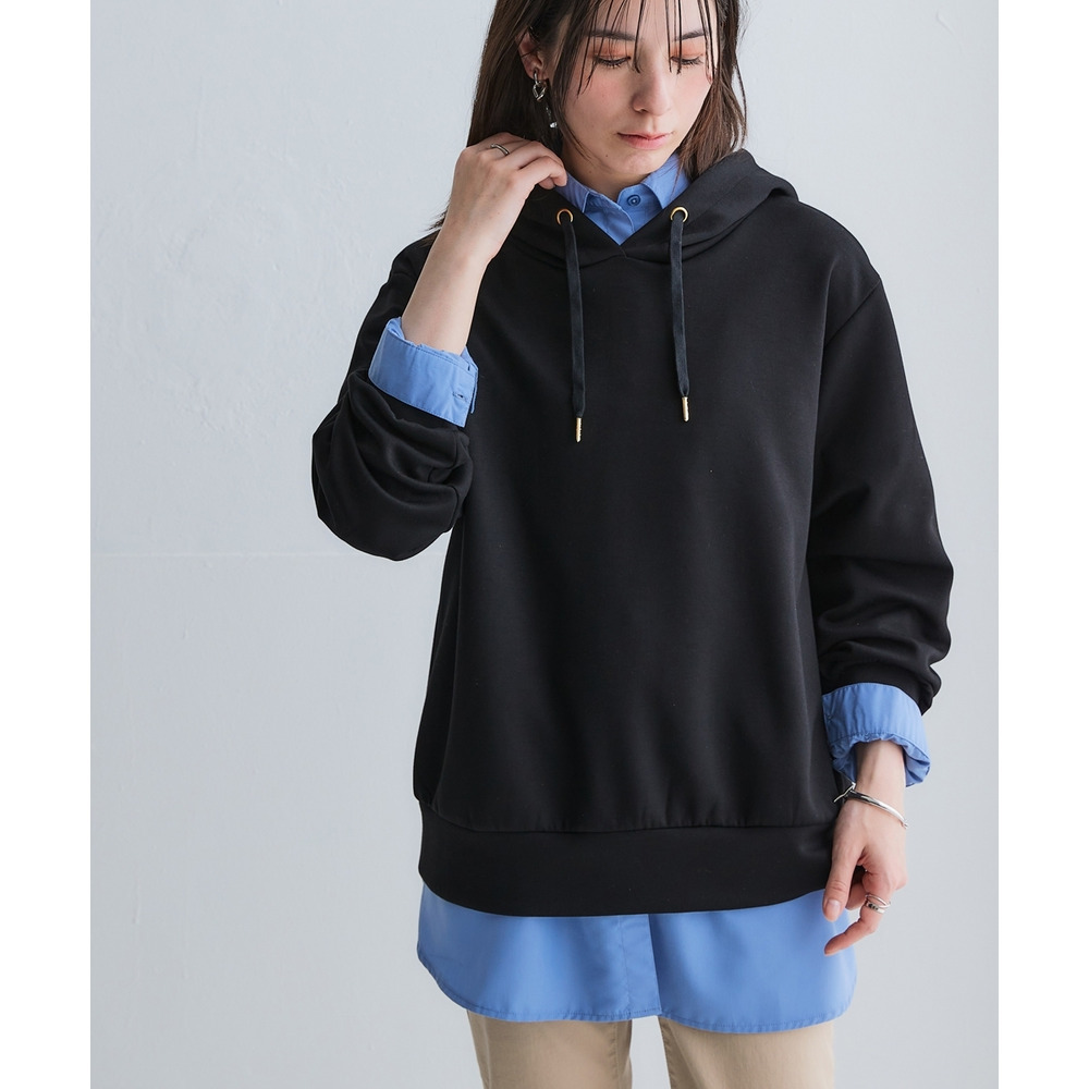 なめらかポンチ素材 プルパーカー(セットアップ可能) 大きいサイズ24