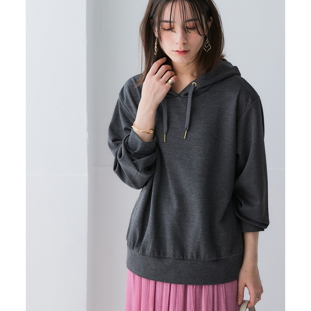 なめらかポンチ素材 プルパーカー(セットアップ可能) 大きいサイズ27