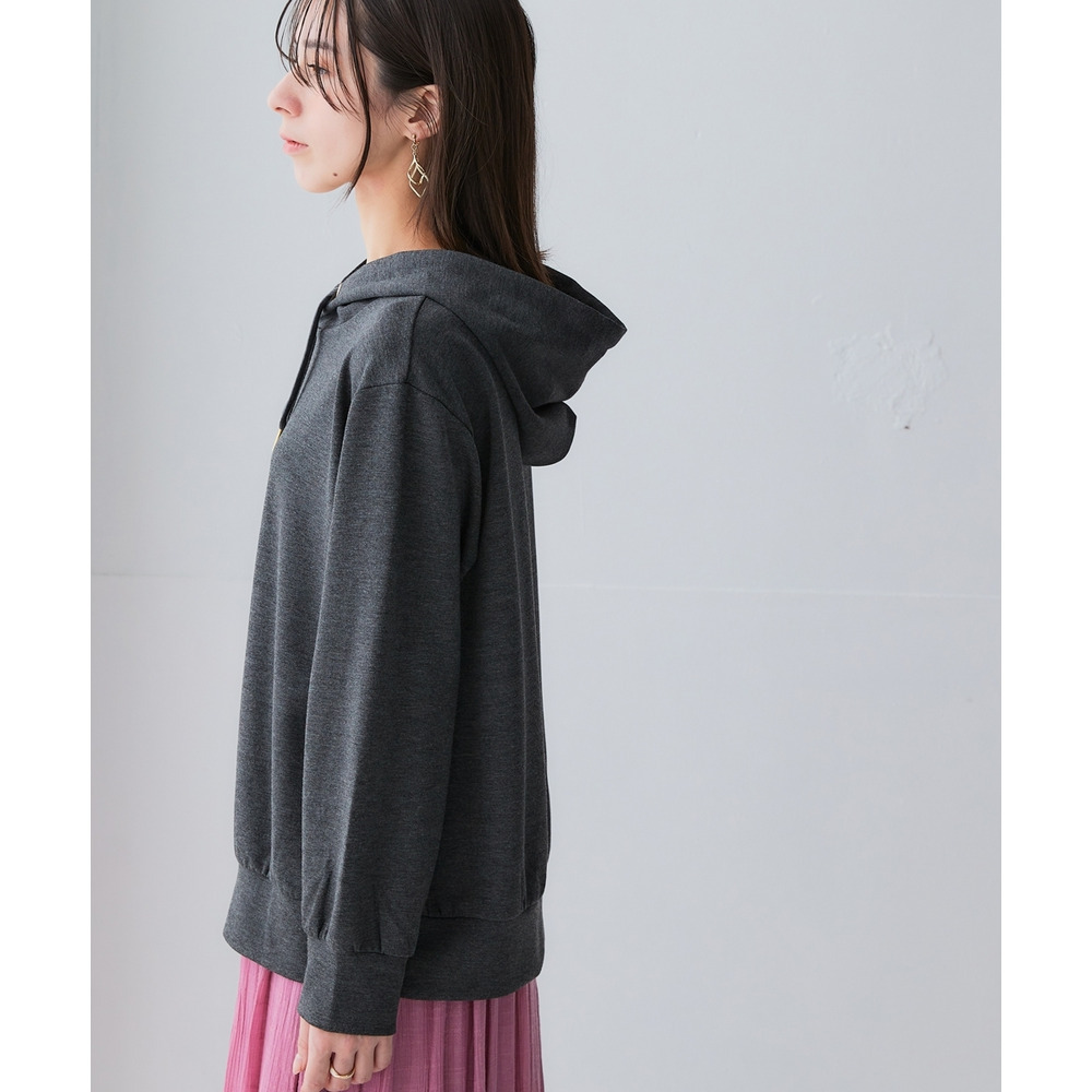 なめらかポンチ素材 プルパーカー(セットアップ可能) 大きいサイズ28