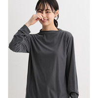 シアーベロアボトルネックトップス 大きいサイズ