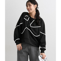 コード刺しゅうスウェットトップス 大きいサイズ