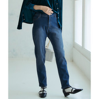 裏起毛ストレッチゆるフィットスキニーパンツ 大きいサイズ