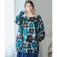 【BARNDOORコラボ】裏起毛カットソーチュニック 大きいサイズ