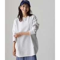 綿100％裏起毛スウェットゆるシルエットコクーンチュニック(抗菌防臭・毛玉防止・静電気防止) 大きいサイズ