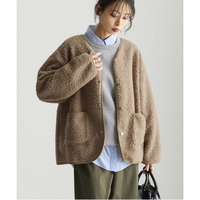 フェイクリングボアブルゾン 大きいサイズ