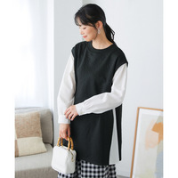 ふくれフラワージャガード重ね着風トップス 大きいサイズ