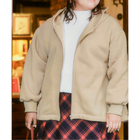 裾バルーン裏起毛カットソーパーカー 大きいサイズ