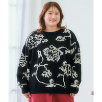 色々選べるジャガードニットプルオーバー 大きいサイズ