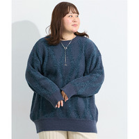 ジャガードニットチュニック 大きいサイズ
