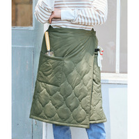 キルティング巻きスカートエプロン（はっ水） 大きいサイズ