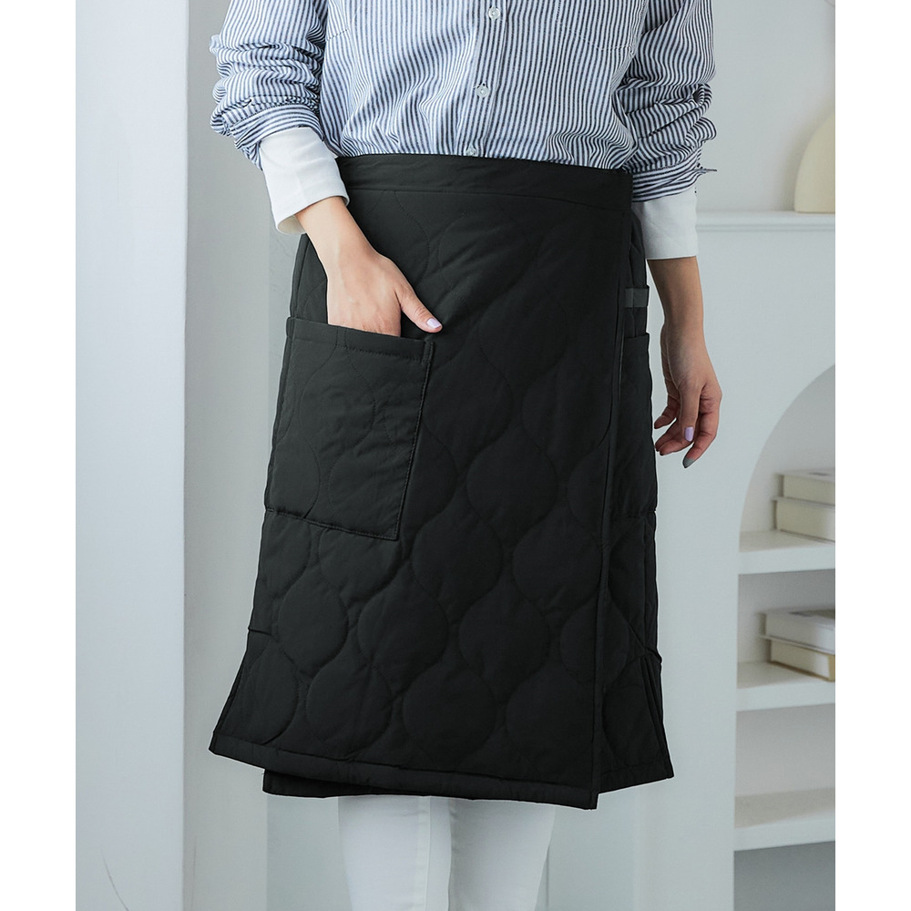 キルティング巻きスカートエプロン(はっ水) 大きいサイズ1