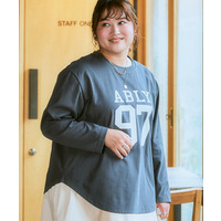 ロゴプリント長袖Tシャツ 大きいサイズ