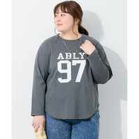 ロゴプリント長袖Tシャツ 大きいサイズ