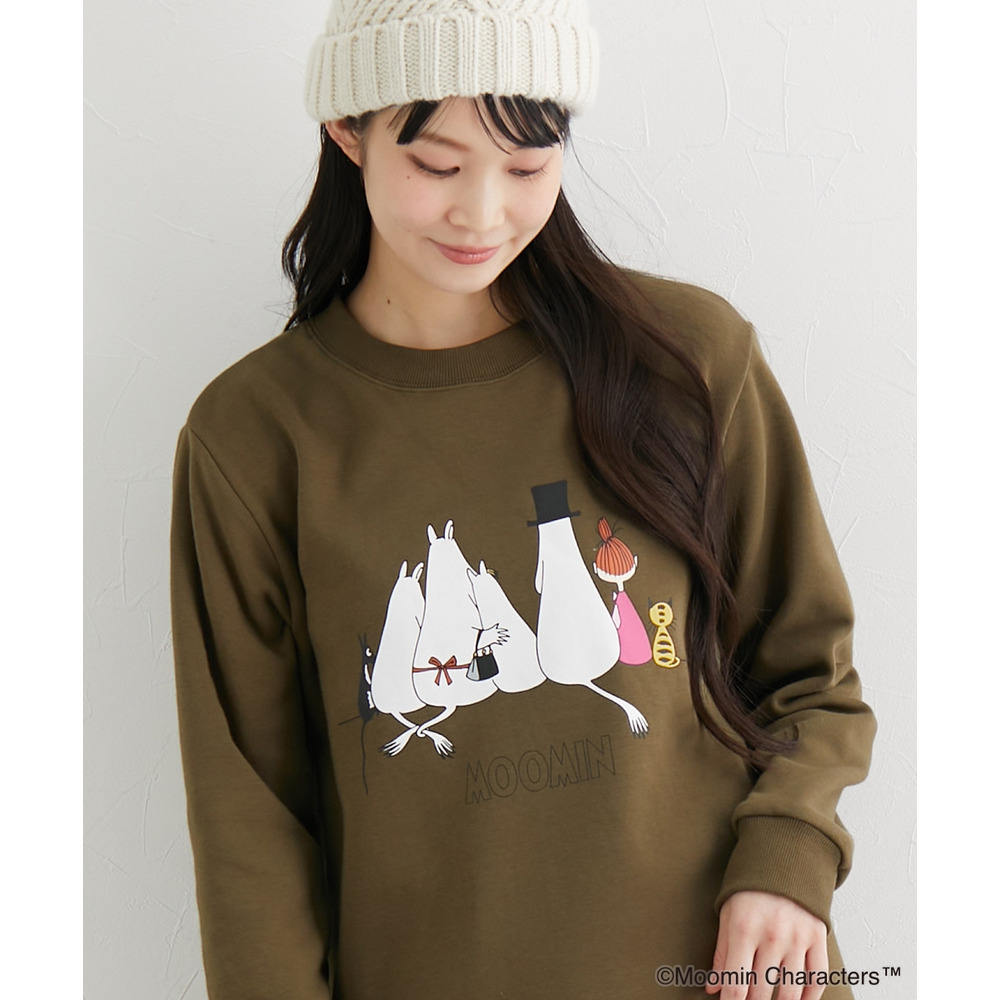 【ムーミン】プリントチュニック 大きいサイズ1