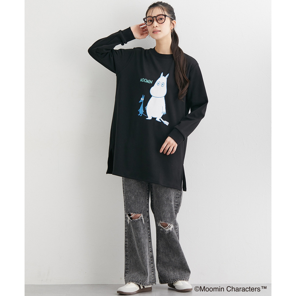 【ムーミン】プリントチュニック 大きいサイズ12