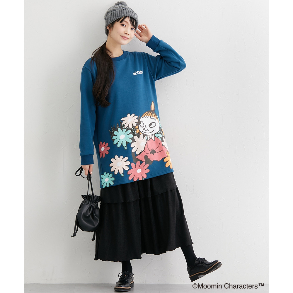 【ムーミン】プリントチュニック 大きいサイズ14