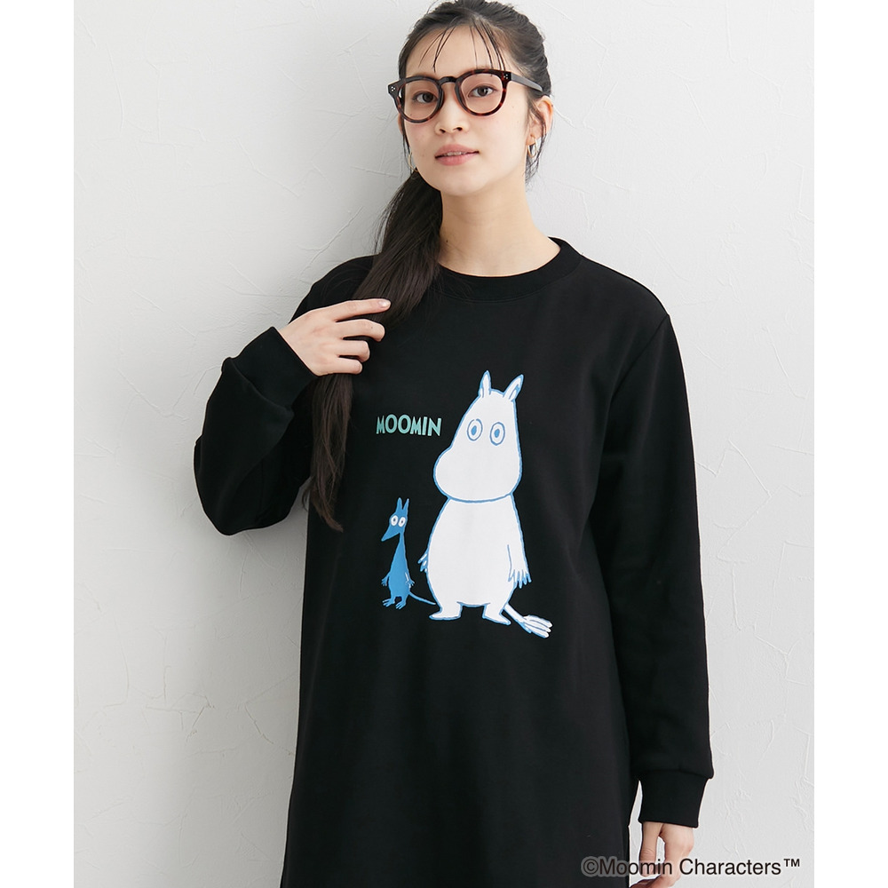 【ムーミン】プリントチュニック 大きいサイズ1