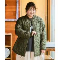 星柄キルティングアウター 大きいサイズ