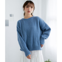 ロールプチハイネックラーベン編オーバーサイズニット 大きいサイズ
