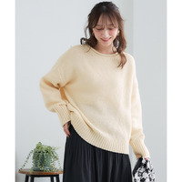 ロールプチハイネックラーベン編オーバーサイズニット 大きいサイズ