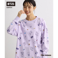 【BT21】裏起毛チュニック 大きいサイズ