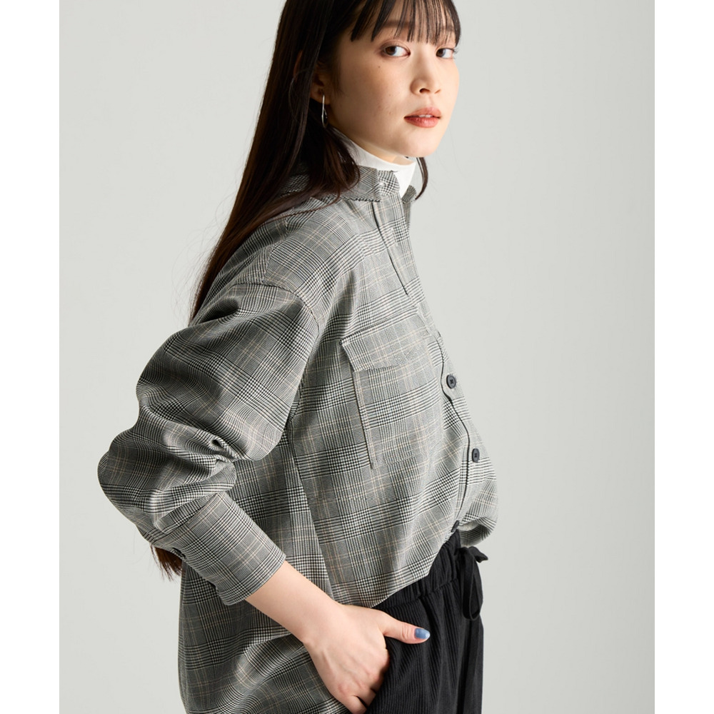 【美極】配色ステッチシャツジャケット 大きいサイズ23