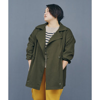 可動域が広い着てラクショートコート（はっ水） 大きいサイズ