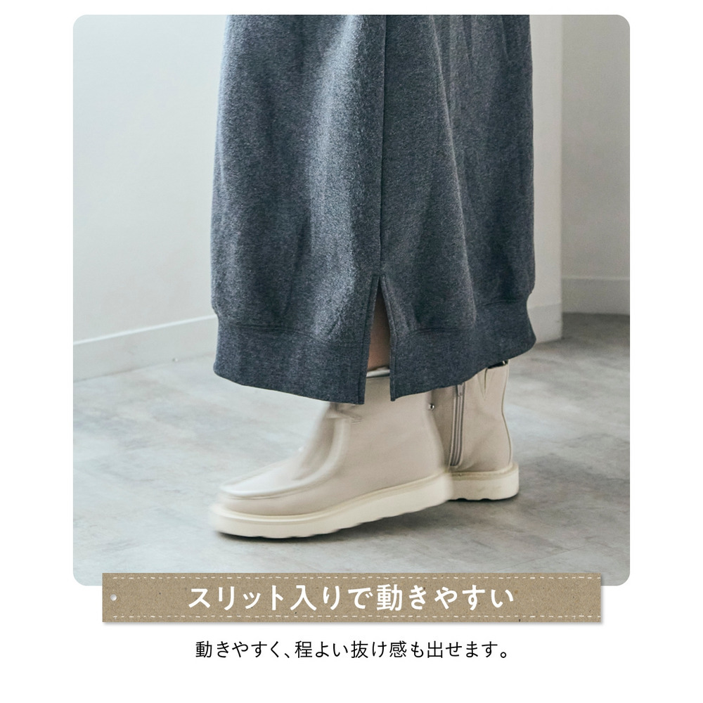 柔らか裏起毛ワンポイント刺しゅうゆるシルエットワンピース 大きいサイズ10
