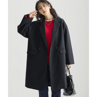 軽やかフェイクウールチェスターコート 大きいサイズ