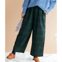 ネルチェック柄イージーパンツ（ゆったりヒップ） 大きいサイズ